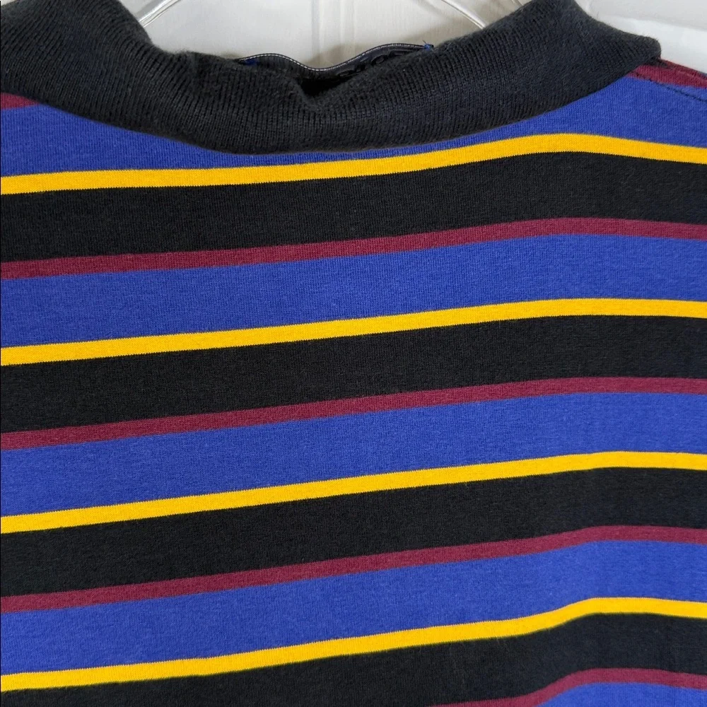 VTG POLO RALPH LAUREN Mens XL Multicolored Striped Polo Shirt